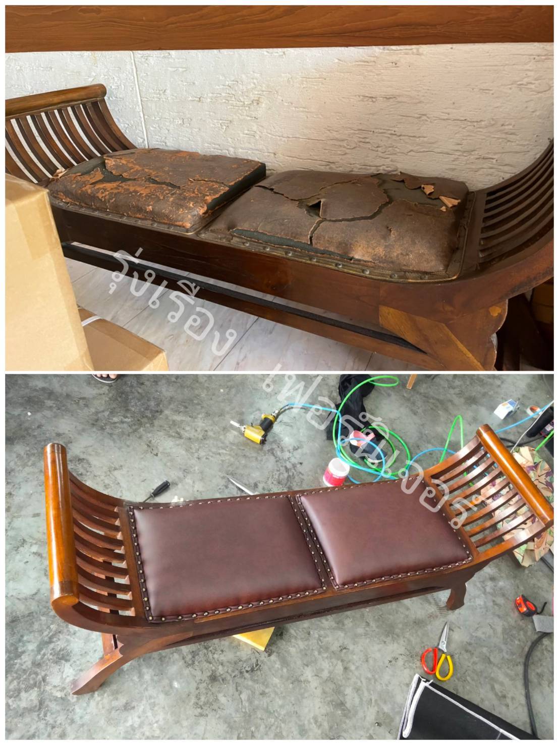 21 - https://rungruengfurniture.com | บริการซ่อมโซฟา ซ่อมเบาะหนังแท้-หนังเทียม เปลี่ยนผ้า ทุกแบบ สั่งทำตามแบบ ซ่อมเก้าอี้ บุผนังหัวเตียง บริการโดยทีมช่างเฟอร์นิเจอร์มืออาชีพ ที่ให้บริการมายาวนานหลายปี การันตีด้วยผลงานการซ่อมโซฟามากมาย